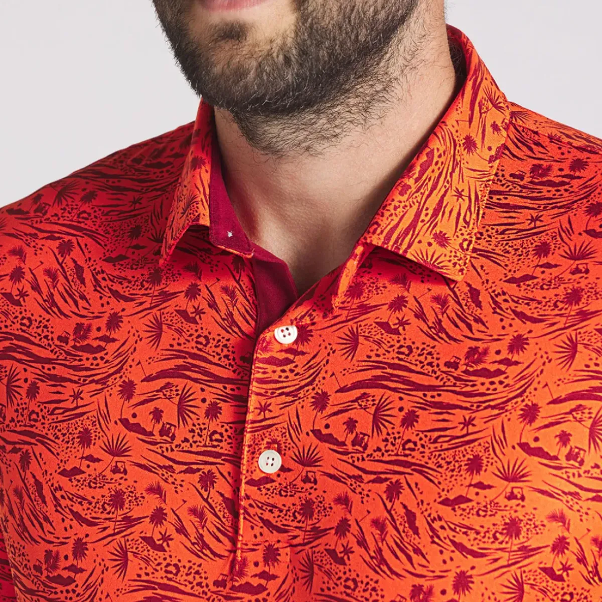 Discount PUMA Men's CLOUDSPUN Watering Golf Polo Shirt Men's Polo Shirts