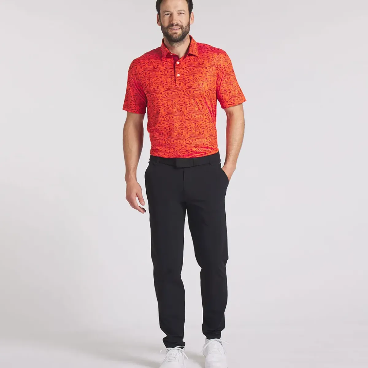 Discount PUMA Men's CLOUDSPUN Watering Golf Polo Shirt Men's Polo Shirts