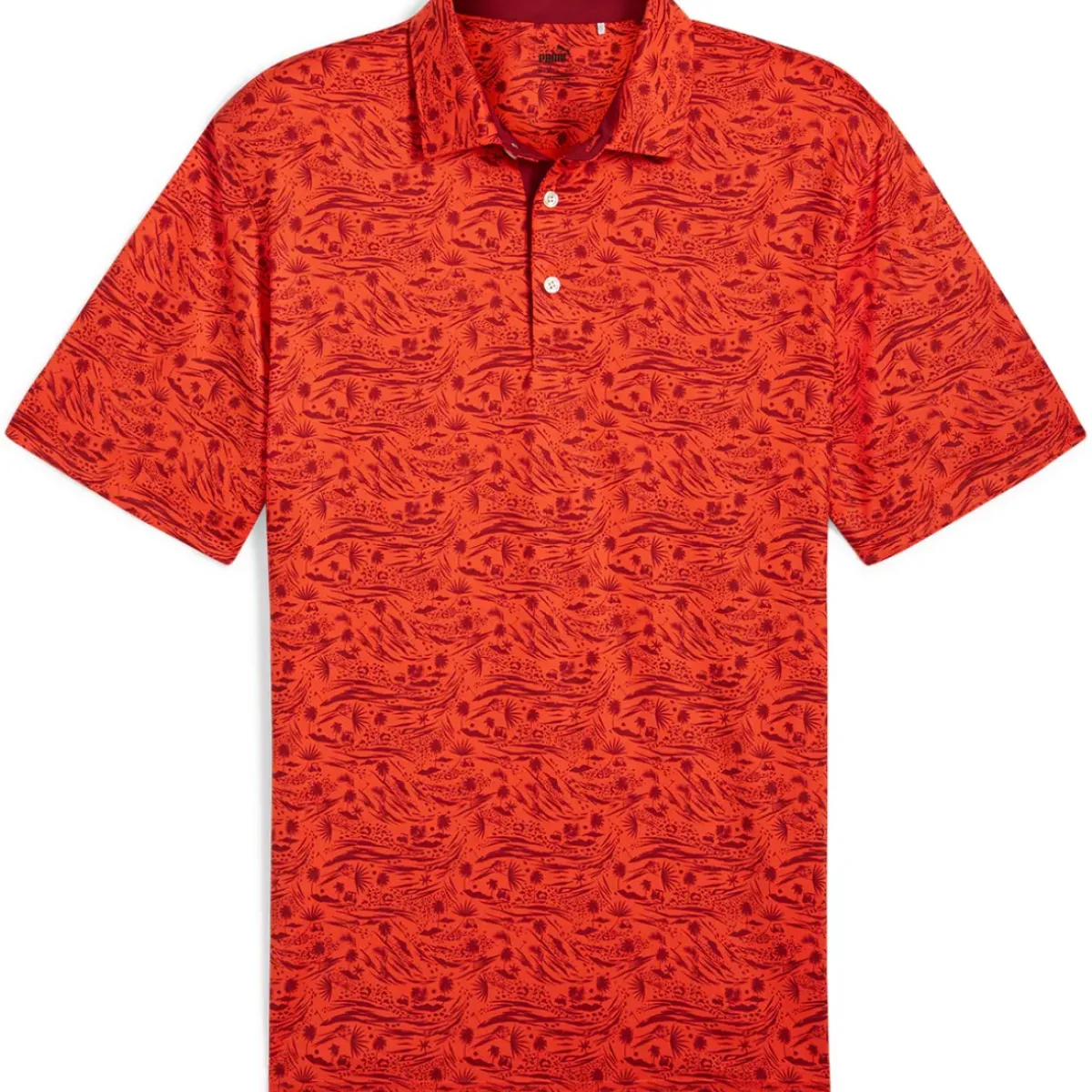 Discount PUMA Men's CLOUDSPUN Watering Golf Polo Shirt Men's Polo Shirts