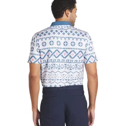 PUMA Men's Fair Isle Golf Polo Shirt Men's Polo Shirts