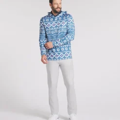 Clearance PUMA Men's Fair Isle Golf Hoodie Men's Hoodies|Men's Sweaters