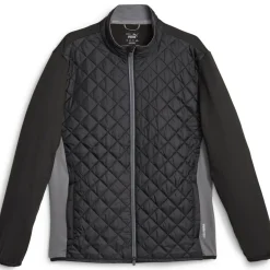 New PUMA Men's Frost Quilted Full Zip Golf Jacket Men's Sweaters|Men's Jackets