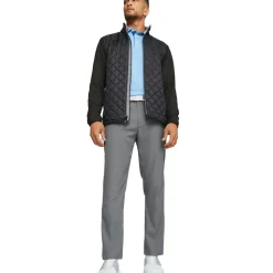 New PUMA Men's Frost Quilted Full Zip Golf Jacket Men's Sweaters|Men's Jackets