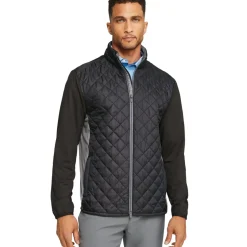 Best PUMA Men's Frost Quilted Full Zip Golf Jacket Men's Sweaters|Men's Jackets