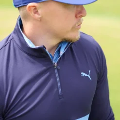 Outlet PUMA Men's Gamer Color Half Zip Golf Midlayer Men's Sweaters|Men's Midlayers