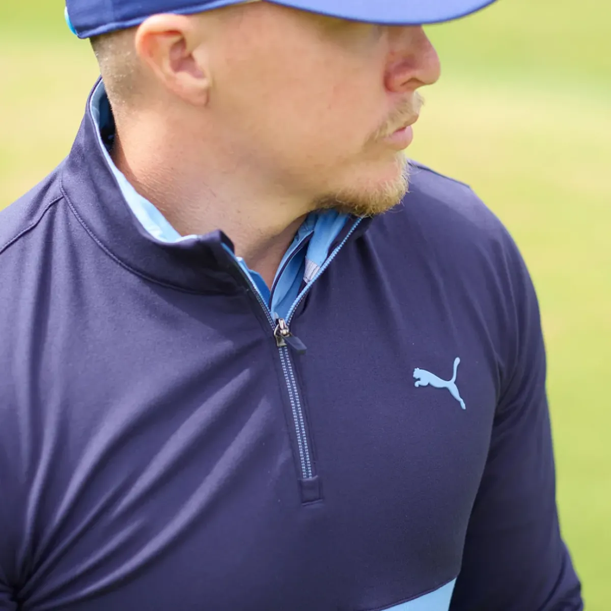 Outlet PUMA Men's Gamer Color Half Zip Golf Midlayer Men's Sweaters|Men's Midlayers