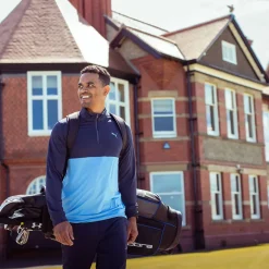 Best PUMA Men's Gamer Color Half Zip Golf Midlayer Men's Sweaters|Men's Midlayers