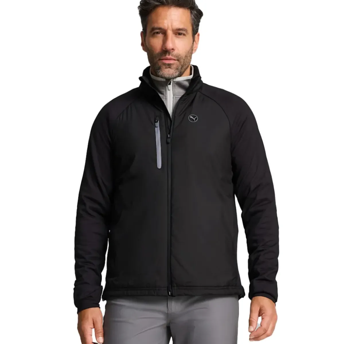 New PUMA Men's Hielands Full Zip Golf Jacket Men's Sweaters|Men's Jackets