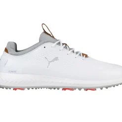Clearance PUMA Men's IGNITE PWRADAPT Leather Waterproof Spiked Golf Shoes Men's Waterproof Golf Shoes|Men's Spiked Golf Shoes
