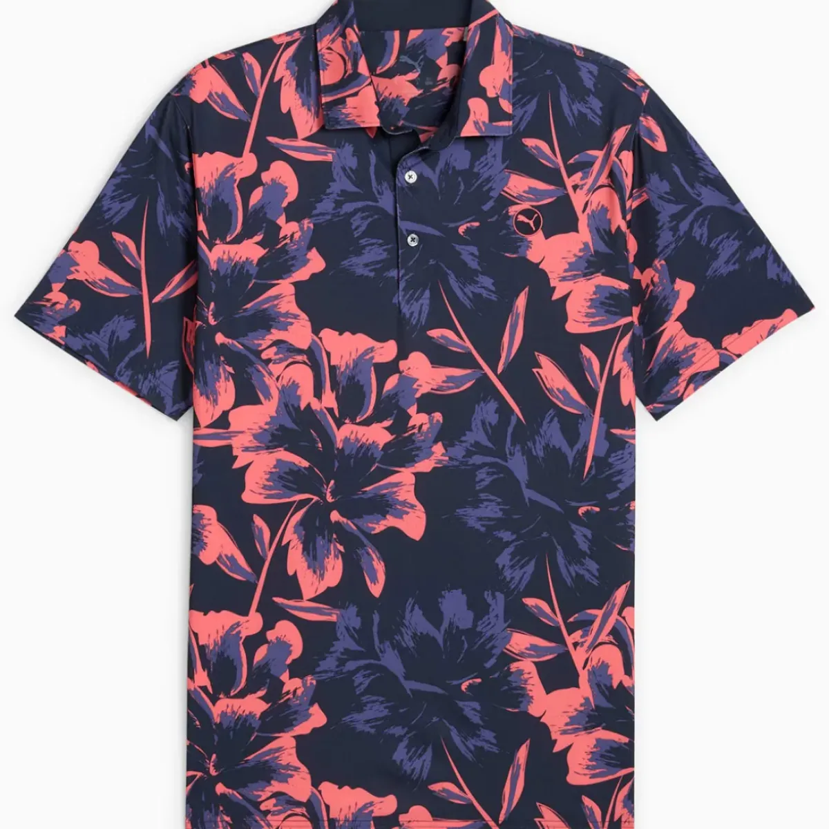 PUMA Men's MATTR Broken Flower Golf Polo Shirt Men's Polo Shirts|Season Ready Collection