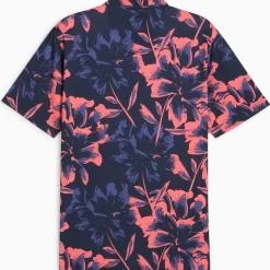 PUMA Men's MATTR Broken Flower Golf Polo Shirt Men's Polo Shirts|Season Ready Collection