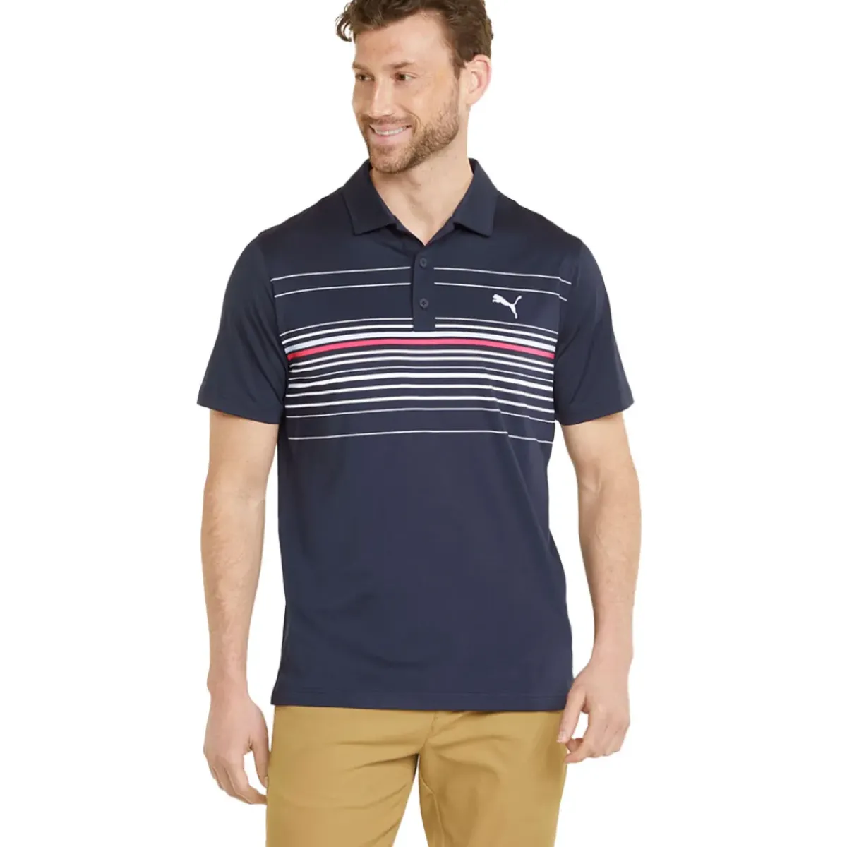 PUMA Men's MATTR Canyon Stretch Golf Polo Shirt Men's Polo Shirts