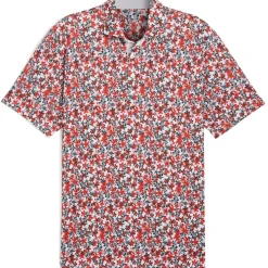 Clearance PUMA Men's MATTR Lillie Print Golf Polo Shirt Men's Polo Shirts
