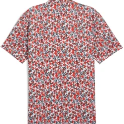 Clearance PUMA Men's MATTR Lillie Print Golf Polo Shirt Men's Polo Shirts
