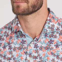 Clearance PUMA Men's MATTR Lillie Print Golf Polo Shirt Men's Polo Shirts