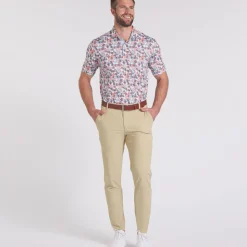 Clearance PUMA Men's MATTR Lillie Print Golf Polo Shirt Men's Polo Shirts