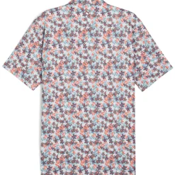 Clearance PUMA Men's MATTR Lillie Print Golf Polo Shirt Men's Polo Shirts