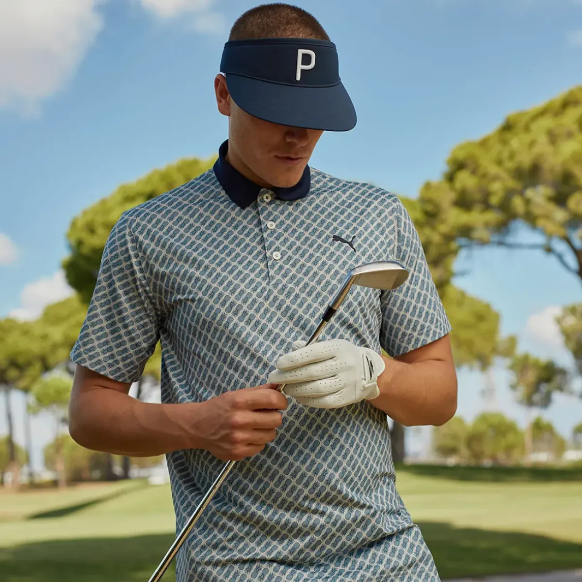 Outlet PUMA Men's MATTR Pineapples Golf Polo Shirt Men's Polo Shirts