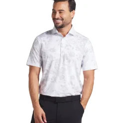 Online PUMA Men's MATTR Rose Print Golf Polo Shirt Men's Polo Shirts|Season Ready Collection