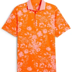 Best PUMA Men's MATTR Rose Print Golf Polo Shirt Men's Polo Shirts