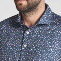 Outlet PUMA Men's MATTR Soto Print Golf Polo Shirt Men's Polo Shirts