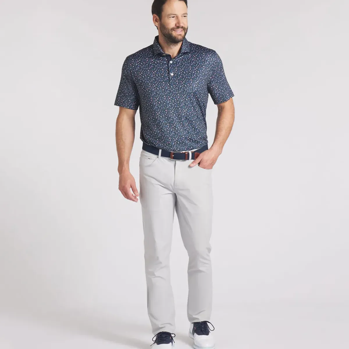 Outlet PUMA Men's MATTR Soto Print Golf Polo Shirt Men's Polo Shirts