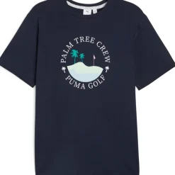 Clearance PUMA Men's Palm Tree Crew Island Golf T-Shirt Men's Polo Shirts