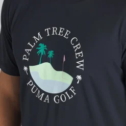 Clearance PUMA Men's Palm Tree Crew Island Golf T-Shirt Men's Polo Shirts