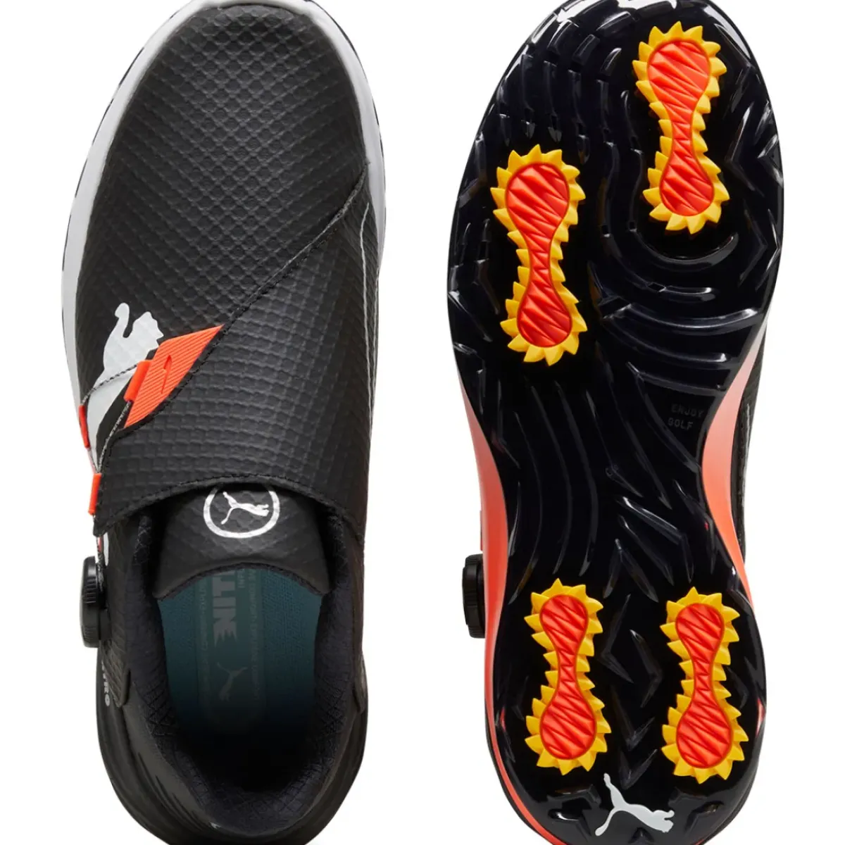 Outlet PUMA Men's Phantomcat NITRO + DISC Waterproof Spiked Golf Shoes Men's Waterproof Golf Shoes|Men's Spiked Golf Shoes