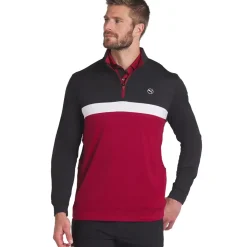 Outlet PUMA Men's Pure Colorblock Quarter Zip Golf Midlayer Men's Sweaters|Men's Midlayers