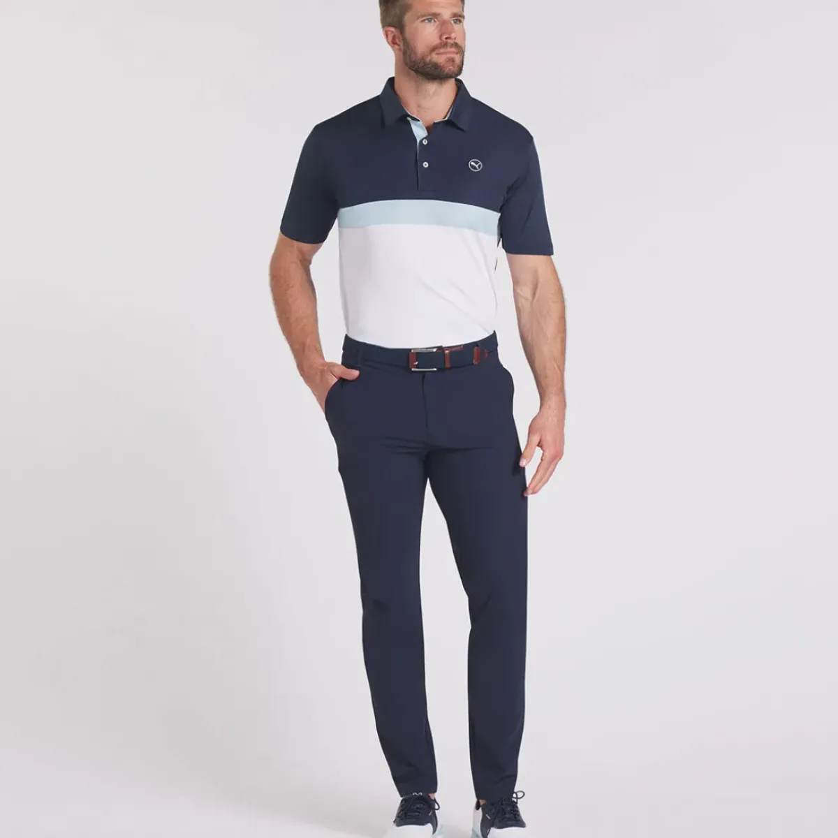 New PUMA Men's Pure Colourblock Golf Polo Shirt Men's Polo Shirts