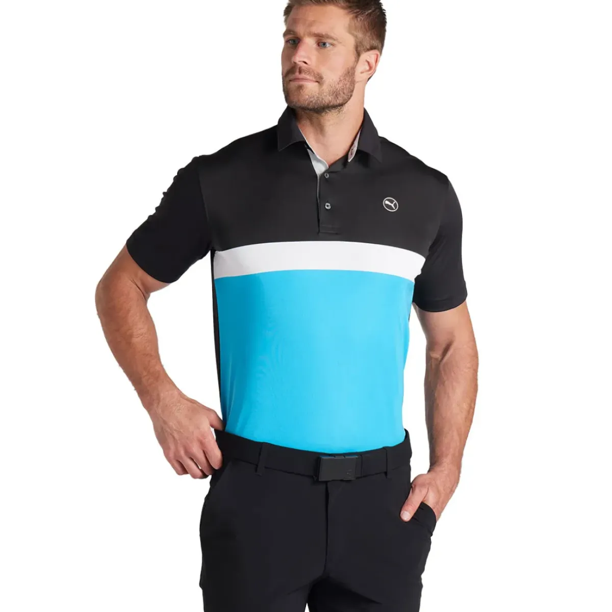 New PUMA Men's Pure Colourblock Golf Polo Shirt Men's Polo Shirts