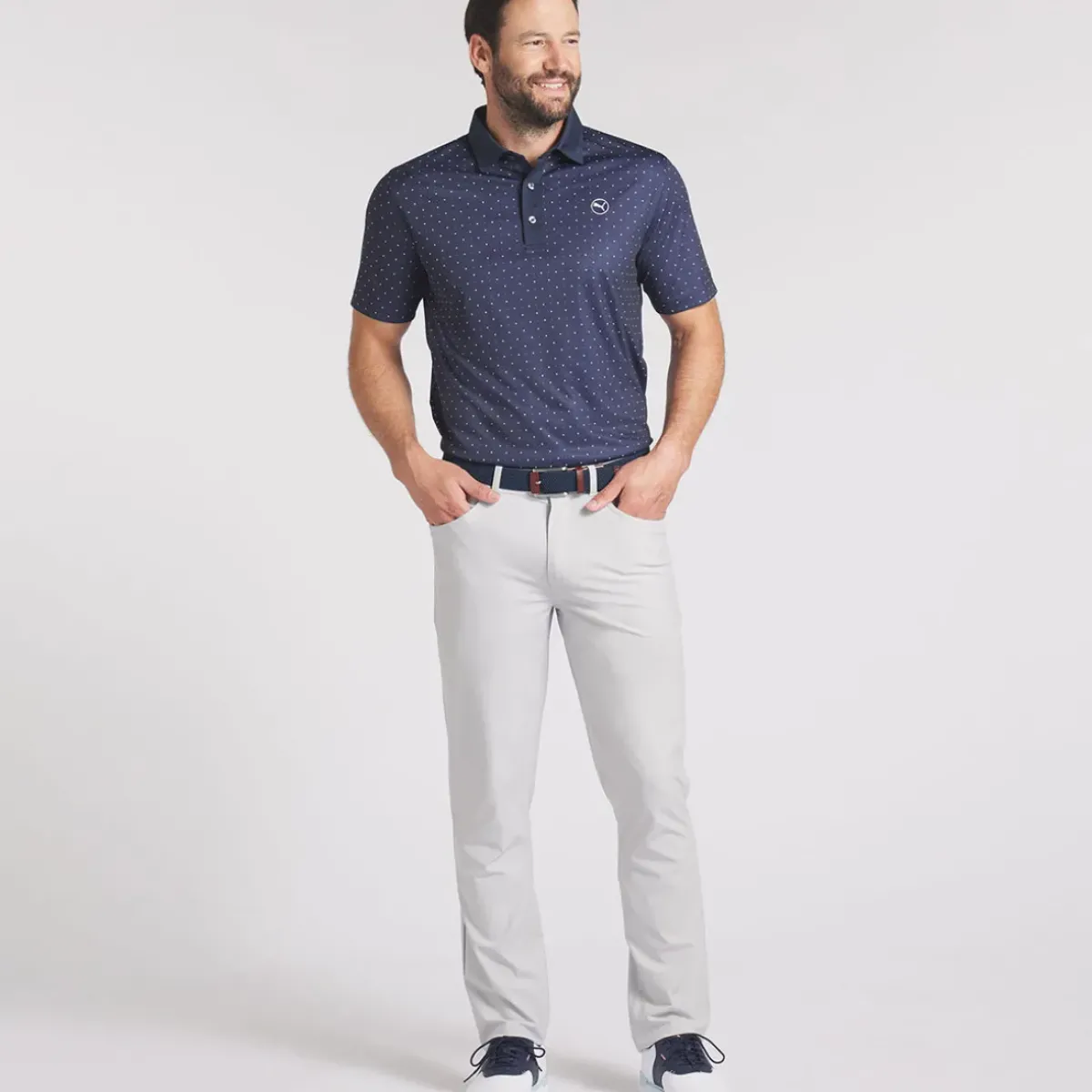 Best PUMA Men's Pure Geo Golf Polo Shirt Men's Polo Shirts