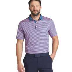 Hot PUMA Men's Pure Stripe Golf Polo Shirt Men's Polo Shirts