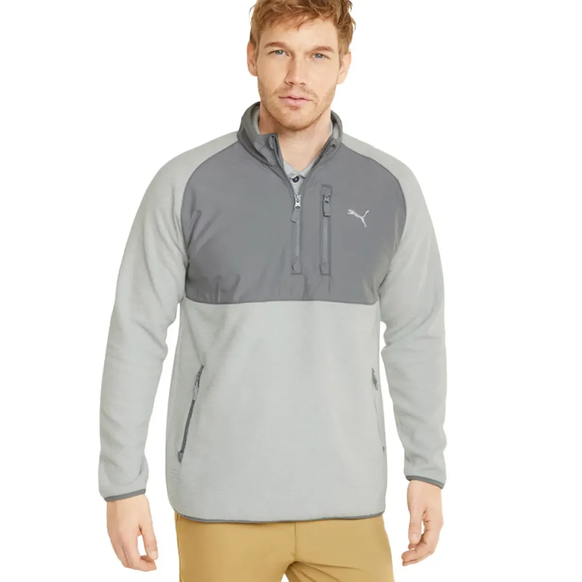 Best PUMA Men's Sherpa Half Zip Golf Midlayer Men's Sweaters|Men's Midlayers
