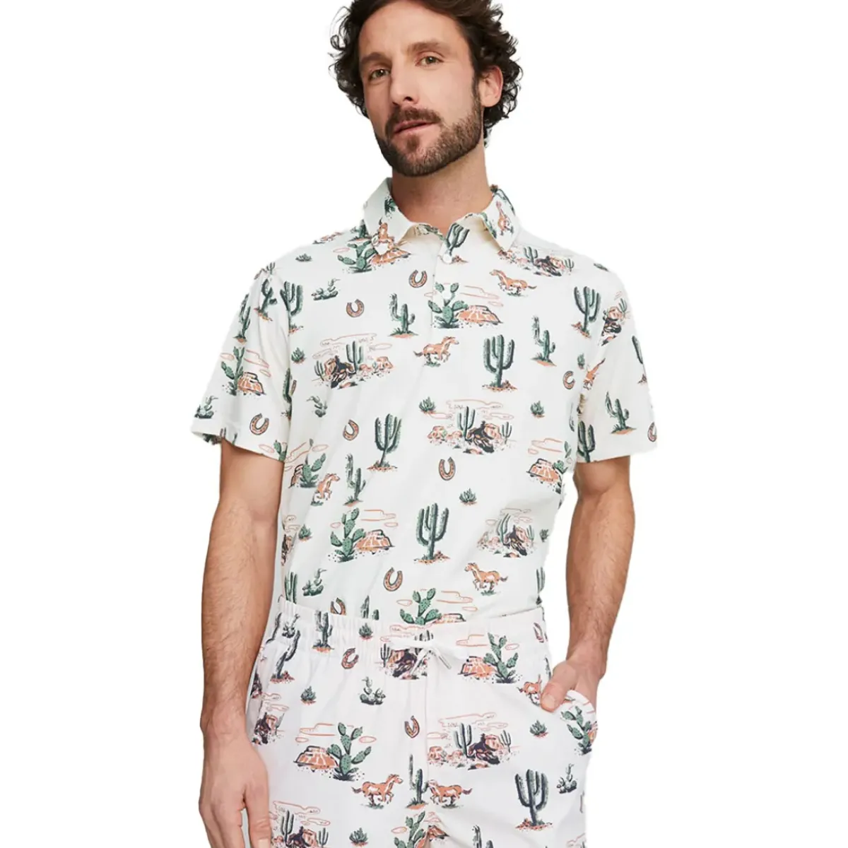 Hot PUMA Men's Vented Wild West Golf Polo Shirt Men's Polo Shirts