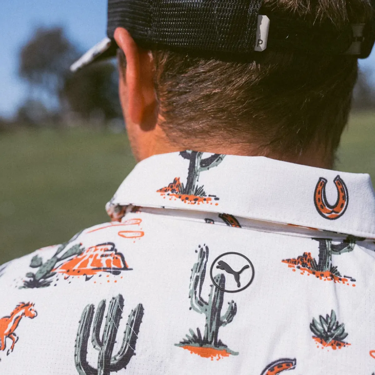 Hot PUMA Men's Vented Wild West Golf Polo Shirt Men's Polo Shirts