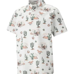 Hot PUMA Men's Vented Wild West Golf Polo Shirt Men's Polo Shirts