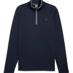 New PUMA Men's Waffle Fleece Quarter Zip Golf Mid Layer Men's Sweaters|Men's Midlayers