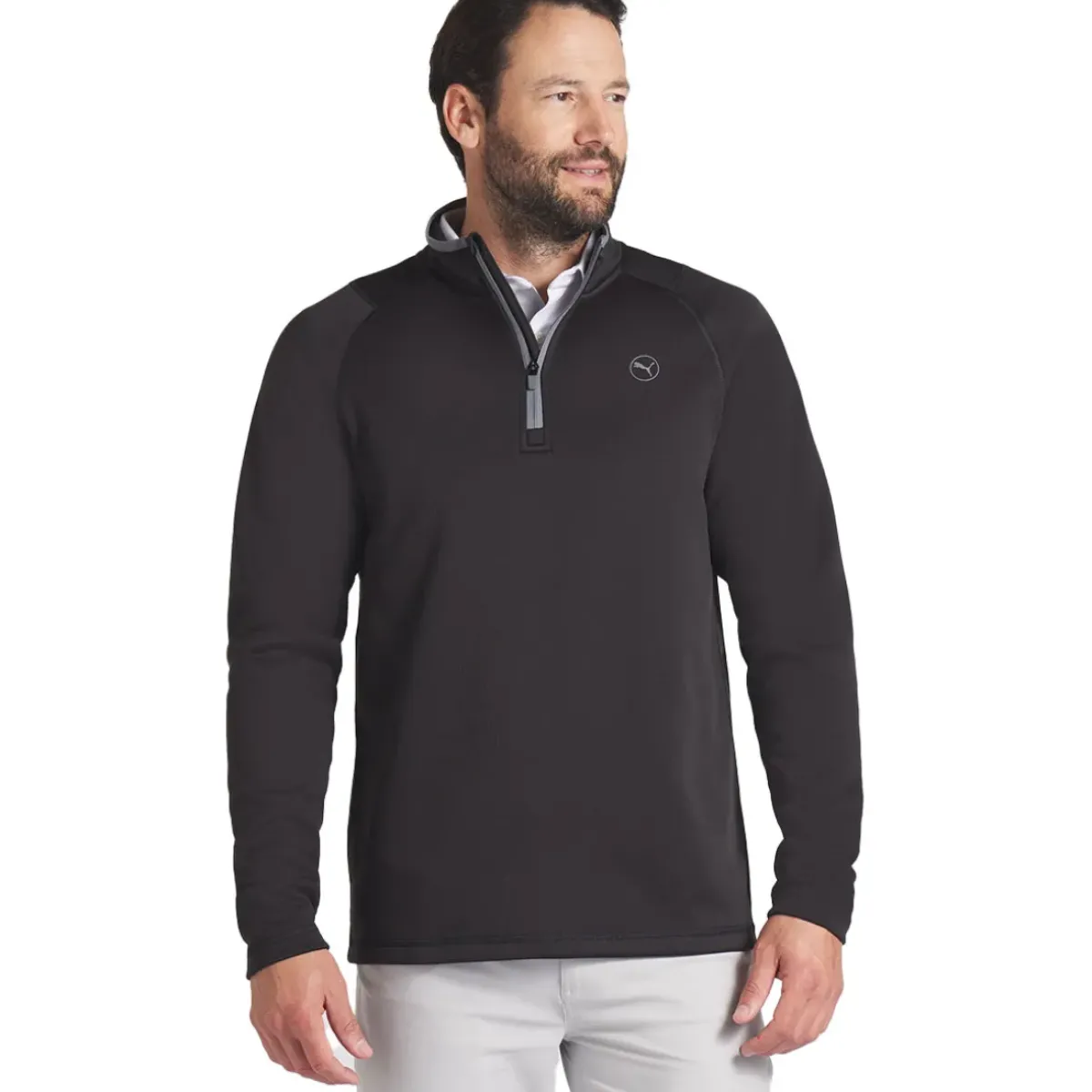 Online PUMA Men's Waffle Fleece Quarter Zip Golf Mid Layer Men's Sweaters|Men's Midlayers