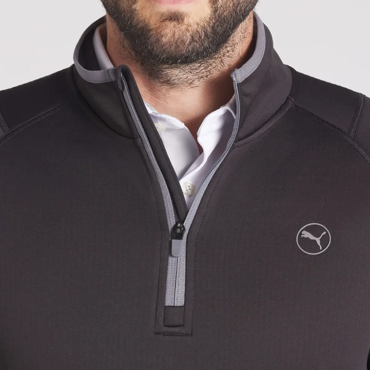 Online PUMA Men's Waffle Fleece Quarter Zip Golf Mid Layer Men's Sweaters|Men's Midlayers