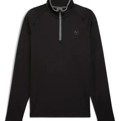 PUMA Men's Waffle Fleece Quarter Zip Golf Mid Layer Men's Sweaters|Men's Midlayers