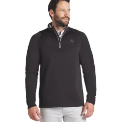 PUMA Men's Waffle Fleece Quarter Zip Golf Mid Layer Men's Sweaters|Men's Midlayers