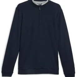 Clearance PUMA Men's Windblock Half Zip Golf Midlayer Men's Sweaters|Men's Midlayers