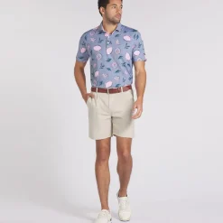 New PUMA Men's X Arnold Palmer Pink Lemonade Golf Polo Shirt Men's Polo Shirts