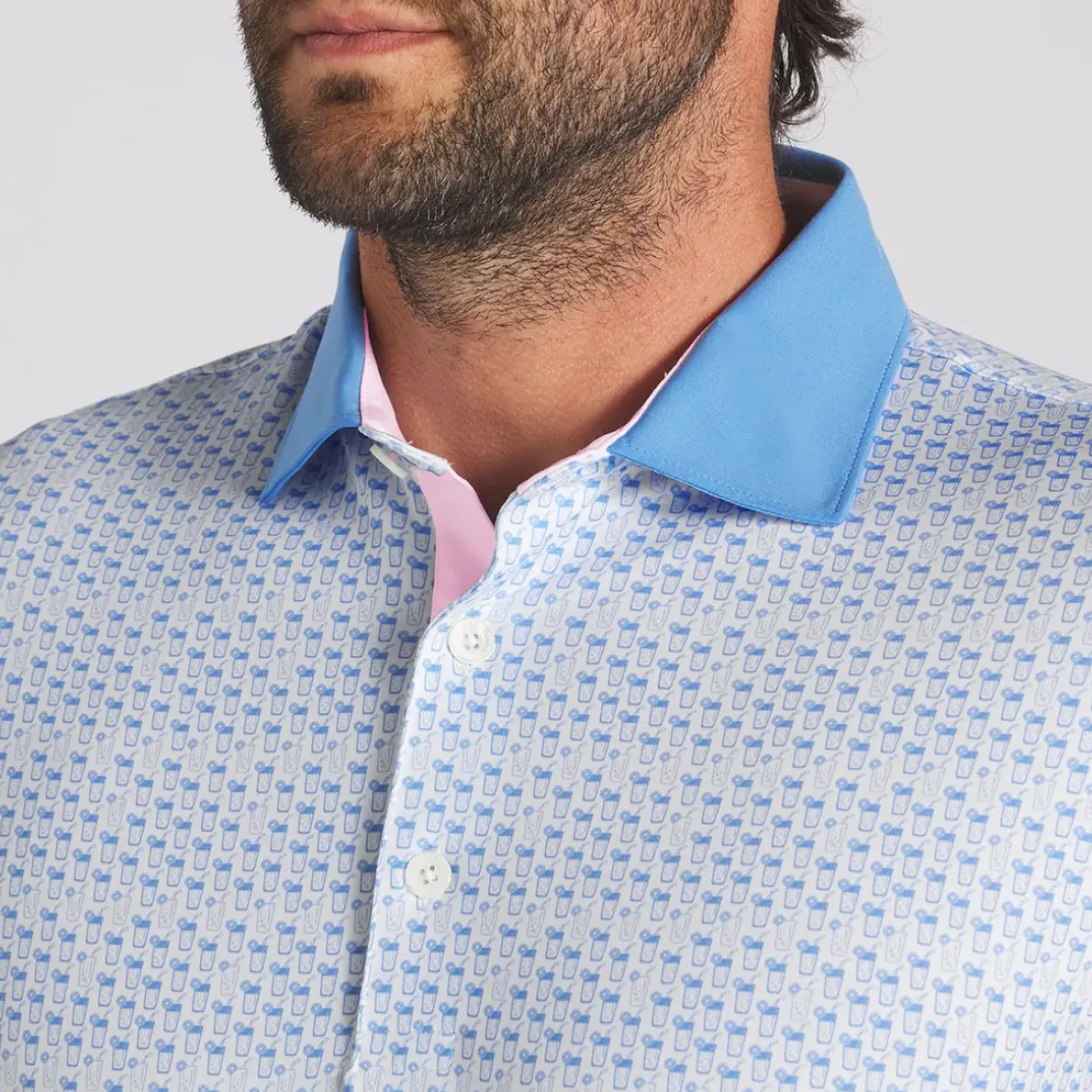 PUMA Men's X Arnold Palmer MATTR Iced Tea Golf Polo Shirt Men's Polo Shirts