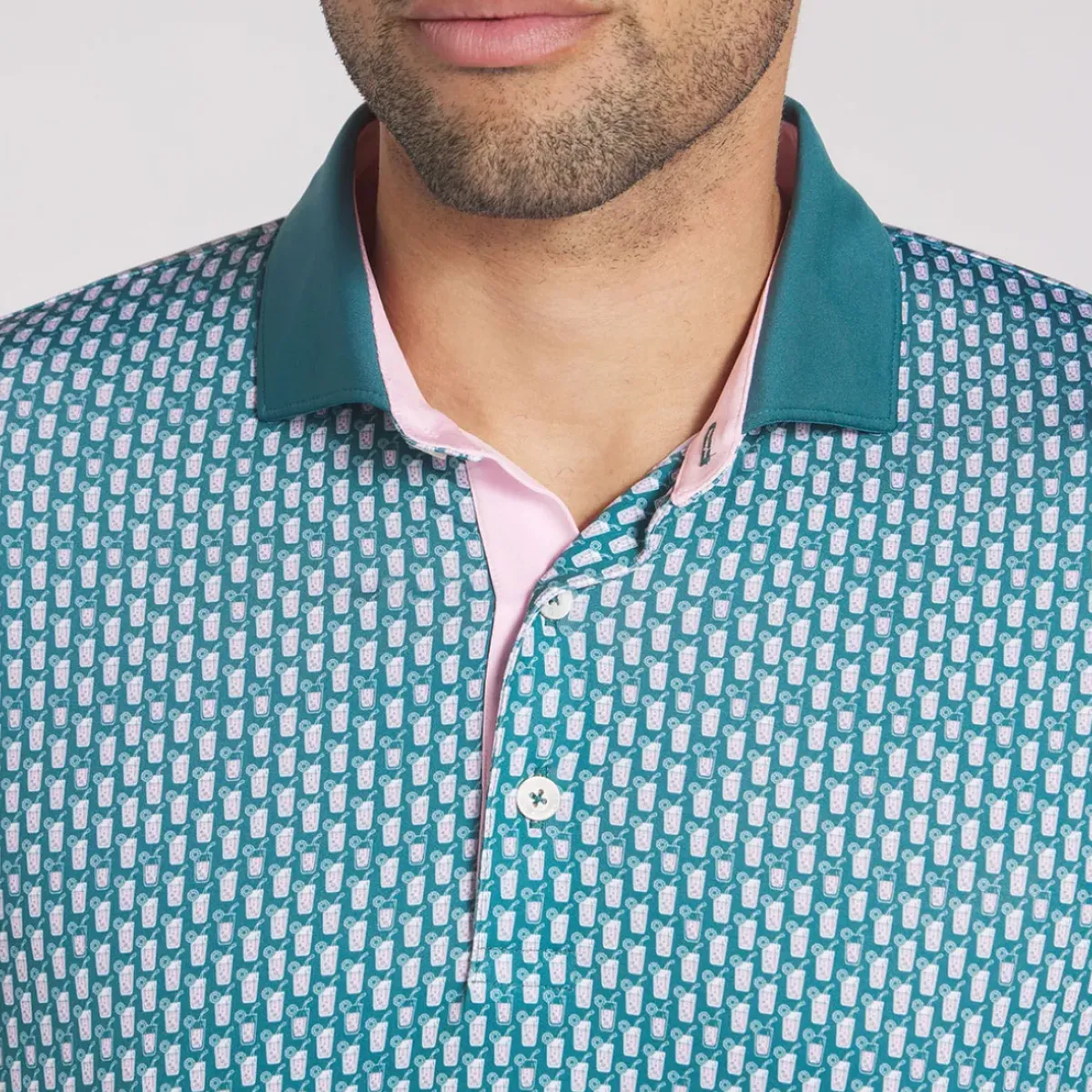 PUMA Men's X Arnold Palmer MATTR Iced Tea Golf Polo Shirt Men's Polo Shirts