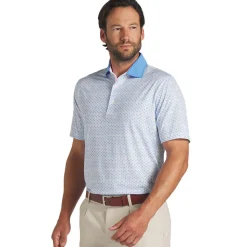 Discount PUMA Men's X Arnold Palmer MATTR Iced Tea Golf Polo Shirt Men's Polo Shirts