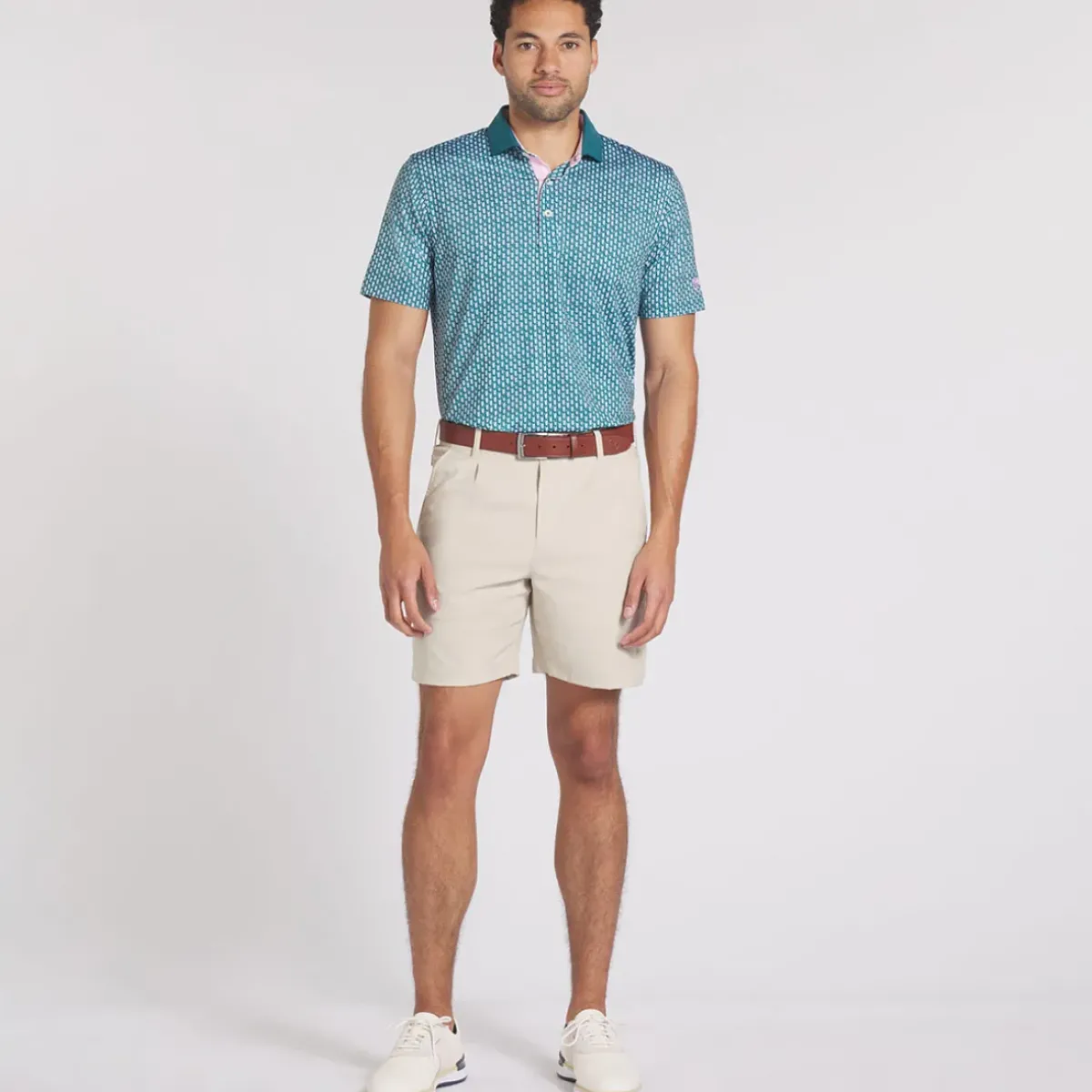 Discount PUMA Men's X Arnold Palmer MATTR Iced Tea Golf Polo Shirt Men's Polo Shirts