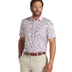 Sale PUMA Men's X Arnold Palmer Floral Golf Polo Shirt Men's Polo Shirts